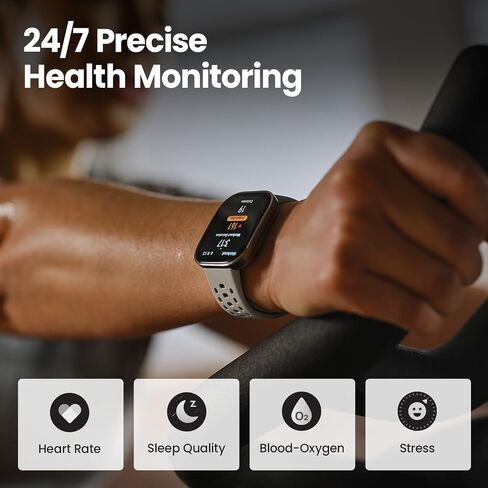 Amazfit Bip 6 Smart Watch 46mm, 14 Day Battery, 1.97" AMOLED Display, GPS & Free Maps, AI, Bluetooth Call & Text, Health, Fitness & Sleep Tracker, 140+ Workout Modes, 5 ATM Water-Resistance, Blush in Kuwait