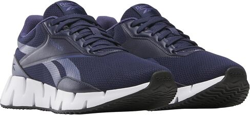 Reebok Women's Zig Dynamica STR Sneaker, Navy/Twilight Purple/Core Black, 6.5 in Saudi Arabia