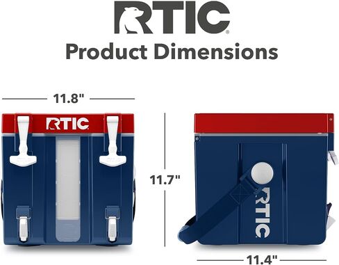 RTIC Halftime Water Cooler Portable Carrier Container, Drink Beverage Dispenser, Stackable with 2 Taps, Bottleless, BPA-Free, for Sports, Camping, BBQ, Parties, Picnic, & More, Patriot in Saudi Arabia