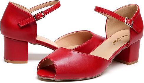 VenusCelia Women's Easy Going Strap Pump Chunky Heeled Sandal in Saudi Arabia