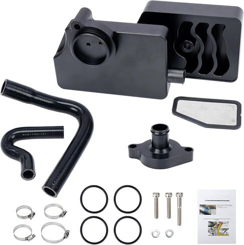 PC3Z6A785A مجموعة فاصل زيت الألمنيوم لعام 2011-2024 FORD F250 F350 F450 Super Duty 6.7L V8 PCV CCV VENT VALVE CRANK CARRANTE KIT REPLIS in Kuwait