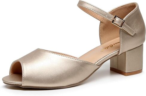 VenusCelia Women's Easy Going Strap Pump Chunky Heeled Sandal in Saudi Arabia