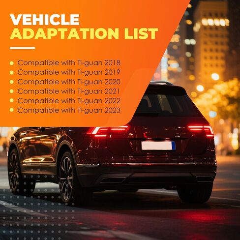 Outer Tail Light Assembly W/Bulbs & Harness Compatible with 2018-2023 Ti-guan Driver Side Rear Taillight Tail Lamp 5NN945095A VW2804126 (Left) in Saudi Arabia