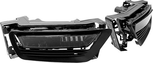 KUAFU Fog Light+Fog Light Bezel Compatible with 2013-2015 HONDA ACCORD 4DOOR W/Switch Bumper Driving Fog Lamps Replacement for 33900T2AA01 33950T2AA01 HO2592132 HO2593132 Smoke Lens in Saudi Arabia