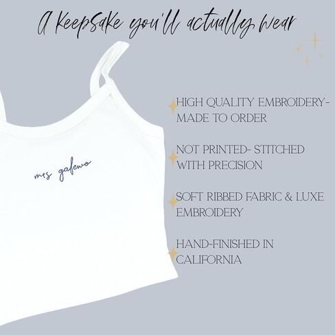 Embroidered Custom Bride Crop Top Personalized Mrs Tank Top Wifey Tshirt Bachelorette Shirts Bride Tank Tops for Women Wife of the Party Shirt Future Mrs Gifts Bachelorette Gifts for Bridesmaids in Saudi Arabia