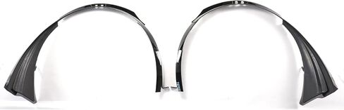Compatible with for Chevrolet Corvette C7 2014-2019 Front Wheel Compelete Fender Flare Arch Extension Guard Pair (Glossy Black) in Saudi Arabia