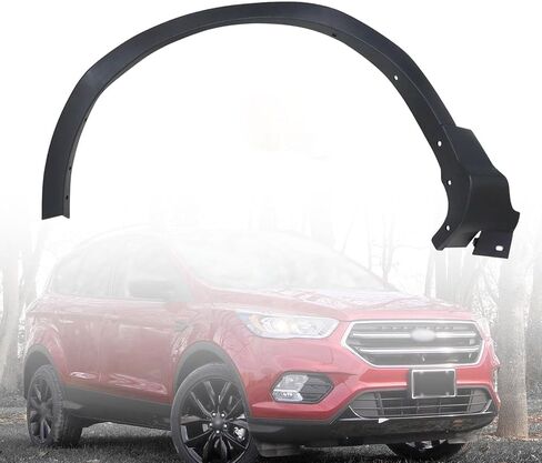 Secosautoparts عجلة صب السائق الجبهة الأمامية متوافقة مع فورد Escape 2017 2018 2018 استبدال# CJ5Z16268AD ، FO1290141 Fender Flare الجانب الأيسر in Saudi Arabia