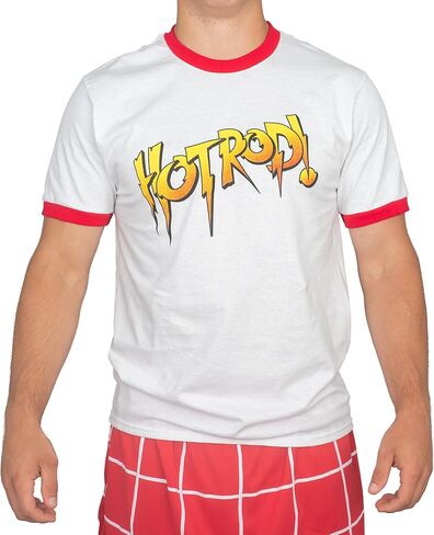 Roddy Piper Rowdy Hot Rod Wrestling White Adult T-Shirt Tee in Saudi Arabia