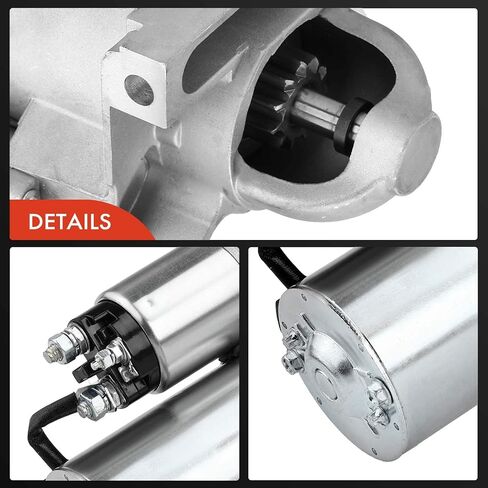 A-Premium Starter Motor متوافق مع شيفروليه Camaro V6 3.8L 95-97 ، Impala 04-05 ، Lumina 96-97 & Pontiac Bonneville 92-03 & Buick & Oldsmobile ، 12v 1.7kw 9 أسنان في الساعة 10465546 in Saudi Arabia