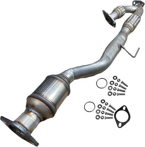 المحول الحفاز مع Flex Y-pipe لعام 2011-2014 Nissan Quest 3.5L-الفولاذ المقاوم للصدأ ، معتمد من OBDII وسهولة مع مجموعة الأجهزة والأداء الصديق للبيئة وموثوقة ودائمة in Saudi Arabia