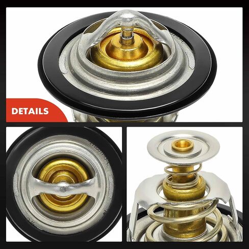 A-Premium Engine Toolant Thermostat مع حلقة O متوافقة مع شيفروليه Impala ، Express 3500 ، K2500 Suburban ، K3500 ، Beretta ، C2500 ، C3500 ، C3500HD ، C8500 ، Cavalier ، Celebrity & Buick Regal in Saudi Arabia