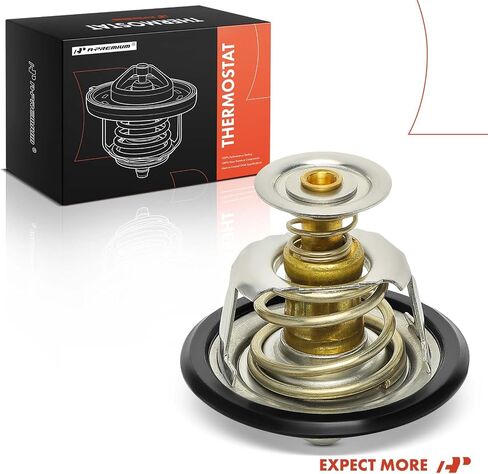 A-Premium Engine Toolant Thermostat مع حلقة O متوافقة مع شيفروليه Impala ، Express 3500 ، K2500 Suburban ، K3500 ، Beretta ، C2500 ، C3500 ، C3500HD ، C8500 ، Cavalier ، Celebrity & Buick Regal in Saudi Arabia