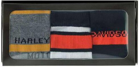 Harley-Davidson Men Men 3-PAG Ficking Ficking Boching Riding Socks-Gray/Black in Saudi Arabia