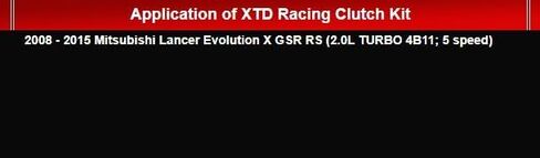 XTD Stage 2 Clutch Kit + Luk Flywheel متوافق مع 2008-2015 Mitsubishi Lancer Evolution X 10 GSR RS 4B11T Turbo 5 سرعات in Saudi Arabia
