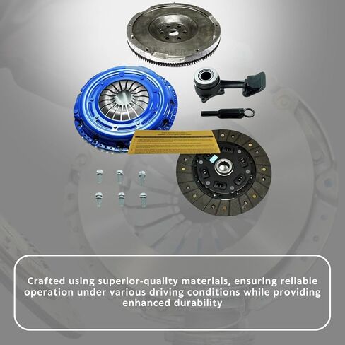EFT Stage 1 Clutch & Flywheel Combo Kit with Slave Cylinder For 2003-2007 Ford Focus 2.0, 2.3 - Ideal Friction Material and Tough Sprung Center For Durable Performance - With 12 Month Brand Warranty in Saudi Arabia