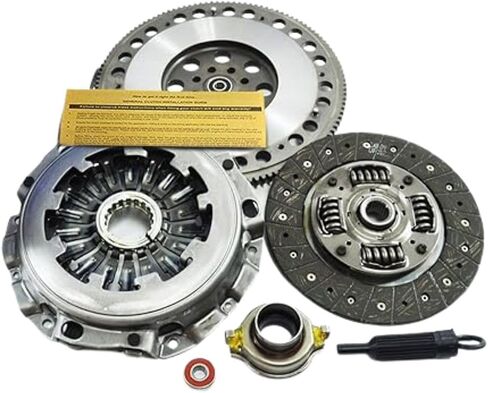 مجموعة مخلب Exedy مع FJK1006 W/EFT Light Flywheel - متوافقة مع 2002-2005 Subaru Impreza WRX 2.0L Turbo EJ205 - مثالية لمطابقة أداء السيارة - يأتي مع ضمان العلامة التجارية لمدة 12 شهرًا in Kuwait