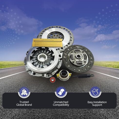 مجموعة مخلب Exedy مع FJK1006 W/EFT Light Flywheel - متوافقة مع 2002-2005 Subaru Impreza WRX 2.0L Turbo EJ205 - مثالية لمطابقة أداء السيارة - يأتي مع ضمان العلامة التجارية لمدة 12 شهرًا in Kuwait