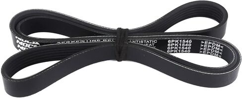 MOCA Serpentine Belt Without AC 6PK1540 Fits 2001-2006 for BMW 325Ci 2.5L & 1998-2000 for Chevrolet Prizm 1.8L & 1998-2008 for Toyota Corolla 1.8L & 1993 for Asuna Sunfire 1.8L in Kuwait