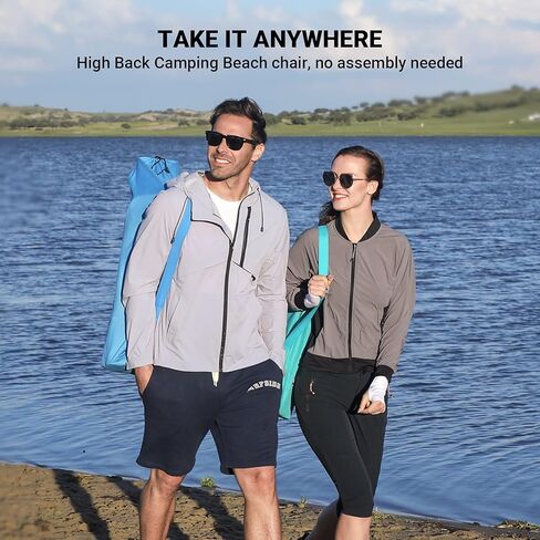 كرسي الشاطئ ذو المقعد المنخفض من KingCamp، كرسي قابل للطي للتخييم في الهواء الطلق مع حامل أكواب، Darkrose in Kuwait