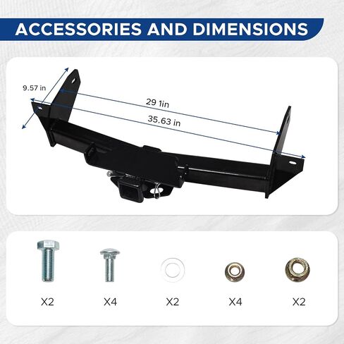 Trailer Hitch Receivers Fit for Ford F150 / Lincoln Mark LT 2006 2007 2008 with 2 inch Towing Hitch Receiver Class 3 Hitch ReceiverBlack Powder Coating in Saudi Arabia