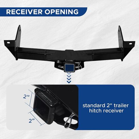 Trailer Hitch Receivers Fit for Ford F150 / Lincoln Mark LT 2006 2007 2008 with 2 inch Towing Hitch Receiver Class 3 Hitch ReceiverBlack Powder Coating in Saudi Arabia