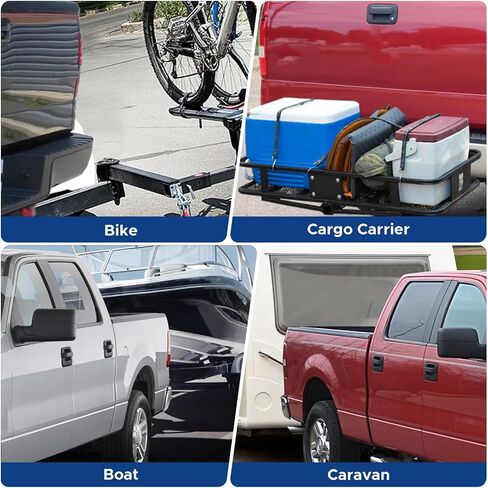 Trailer Hitch Receivers Fit for Ford F150 / Lincoln Mark LT 2006 2007 2008 with 2 inch Towing Hitch Receiver Class 3 Hitch ReceiverBlack Powder Coating in Saudi Arabia