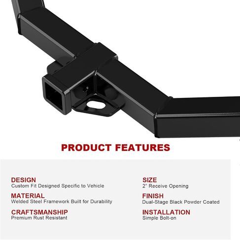 APS Rear Towing Hitch Receiver, Class 3 Trailer Hitch Compatible with Durango 2011-2025 Grand Cherokee 2012-2022 in Saudi Arabia