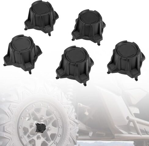 Maverick X3 Wheel Center Center Caps ، A & UTV Pro Tire Hub Hub Rim Rim Cap Coveser مع إكسسوارات Can-Am Maverick X3 Turbo R RR 2017-2024 ، استبدل OEM # 705401841 ، Black ، 5pcs in Saudi Arabia