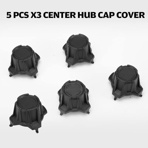 Maverick X3 Wheel Center Center Caps ، A & UTV Pro Tire Hub Hub Rim Rim Cap Coveser مع إكسسوارات Can-Am Maverick X3 Turbo R RR 2017-2024 ، استبدل OEM # 705401841 ، Black ، 5pcs in Saudi Arabia