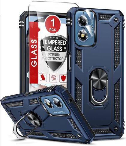 LeYi for Moto G-2025 Case/Moto G 2026 Phone Case: Heavy Duty Shockproof | Moto G Play 2026 Case with Screen Protector, Military-Grade Android Cover Funda para Magnetic Motorola G 5G 2026, Black in Kuwait