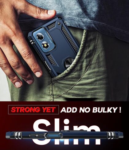 LeYi for Moto G-2025 Case/Moto G 2026 Phone Case: Heavy Duty Shockproof | Moto G Play 2026 Case with Screen Protector, Military-Grade Android Cover Funda para Magnetic Motorola G 5G 2026, Black in Kuwait