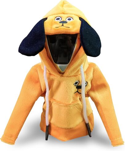Gear Shift Cover, Gear Shift Hoodie, Shift Knob Cover, Car Gear Shift Cover, Universal Dog Shift Knob Hoodie Cover, Automotive Car Interior Accessories Gadgets Gift for Women Men Yellow in Saudi Arabia