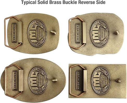 Indiana Metal Craft I Love America Personalized Solid Brass Belt Buckle in Saudi Arabia