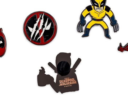 Marvel Studios Deadpool & Wolverine 5 قطع مجموعة PIN | إكسسوارات شارة المعادن للحبل ، حقيبة الظهر ، الملابس in Saudi Arabia