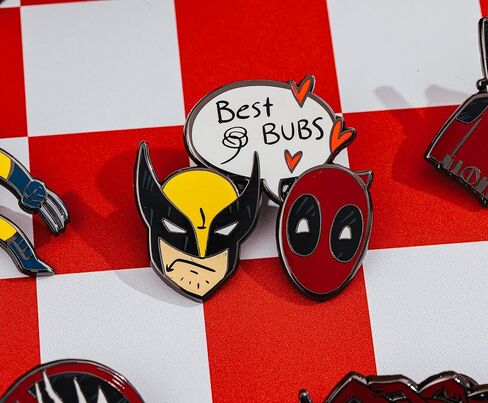 Marvel Studios Deadpool & Wolverine 5 قطع مجموعة PIN | إكسسوارات شارة المعادن للحبل ، حقيبة الظهر ، الملابس in Saudi Arabia