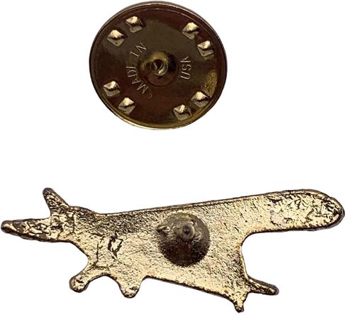 stockpins stockpins طائرة طية طية طية صدر الازلياج - دبوس الطائرات الذهبية لحقائب الظهر والقبعات والسترات - للطيارين ، ومضيفات الطيران ، وعشاق الطيران - المصنوع في الولايات المتحدة الأمريكية in Kuwait