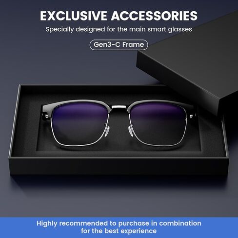 نظارات Bluetooth للنساء والرجال - نظارات ذكية مع مكبر صوت مفتوح ، التحكم في اللمس ، تصفية الضوء الأزرق in Kuwait