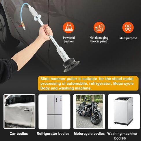 Upgraded Car Dent Puller Air Pneumatic Dent Puller Car Auto Body Repair 3PCS Auto Body Suction Cup Hand Tools Kit in Saudi Arabia