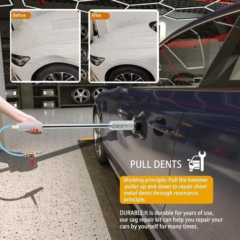 Upgraded Car Dent Puller Air Pneumatic Dent Puller Car Auto Body Repair 3PCS Auto Body Suction Cup Hand Tools Kit in Saudi Arabia