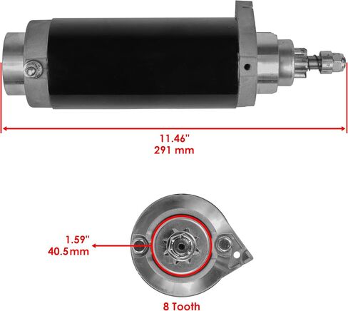Caltric Starter Compatible with Mariner 150 150Hp 150 Magnum Efi 150 Magnum Ii 150 Magnum Iii 1989-2000 in Saudi Arabia