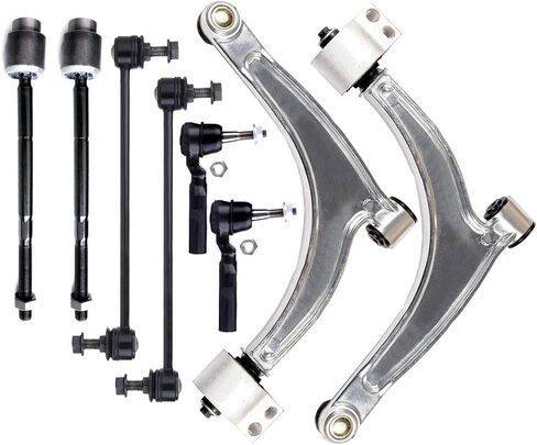 مجموعة التعليق 8-PC FIT 2005-2012 لـ CHEVY لـ MALIBU 2005-2010 لـ Pontiac G6 2007-2009 لزحل Aura Lower Control Arm و Ball Joint INNER TIN END LINC in Saudi Arabia