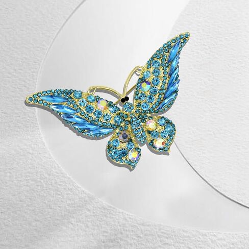 Gold Crystal Animal Brooches for Womne Elegant Rhinestone Butterfly Cat Fox Brooch Pins Fashion Jewelry Accessories for Women Gift in Saudi Arabia