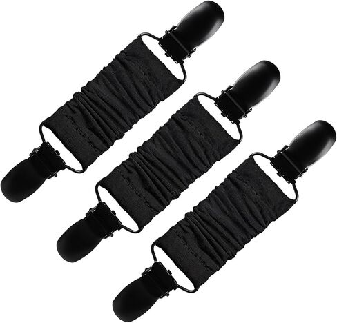 3pcs فستان مقطع سينش ، مقطع Cincher من الخصر الأسود لشال سترة وشاح Cardigan Cardigan Clips قابلة للتعديل in Saudi Arabia