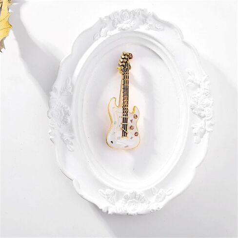 coadipressguitar بروش دبوس لطيف الغيتار الكهربائي غيتار الشارة دبوس الموسيقي الموسيقي دبابيس مينا للمينا للقميص سترة سترة الظهر على الظهر in Kuwait