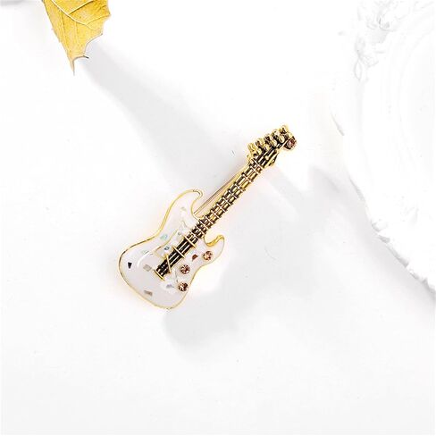 coadipressguitar بروش دبوس لطيف الغيتار الكهربائي غيتار الشارة دبوس الموسيقي الموسيقي دبابيس مينا للمينا للقميص سترة سترة الظهر على الظهر in Kuwait