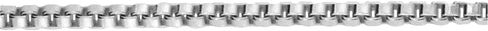 Sterling Silver Box Chain Necklace 0.8mm Very Thin Nickel Free Italy Sizes 7-30 inch sizes in Saudi Arabia