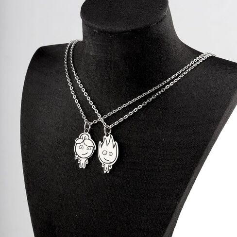 WUSUANED Funny Fire Water Character Necklace Game Inspired Set Jewelry Gamer Cosplay Gift Game Fan Gift For Gaming Lovers in Saudi Arabia