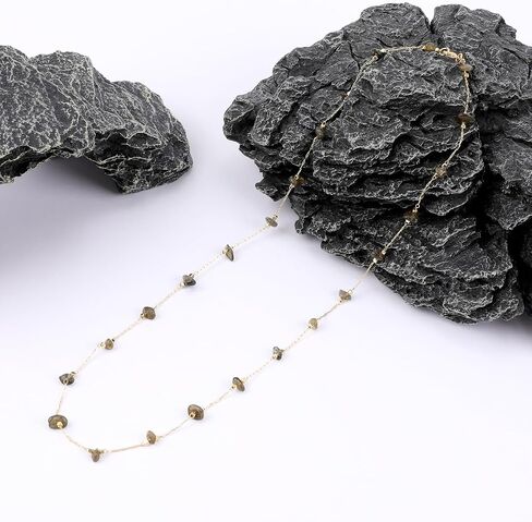 IDEAJOY Pendant Necklace for Women Cross Daisy Moon Choker Multi-shape Natural Stones Multi-color Round Natural Stones Necklace for Women Fashion Dainty Jewelry Accessories in Saudi Arabia