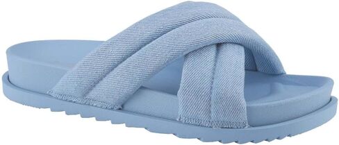 Cloverlay Women's Crisscross Slide Slide Sandals Comfort Commual Platfor in Kuwait