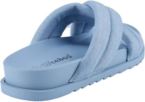 Cloverlay Women's Crisscross Slide Slide Sandals Comfort Commual Platfor in Kuwait